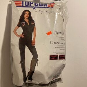 Woman’s plus 18-20 top gun Halloween flight suit